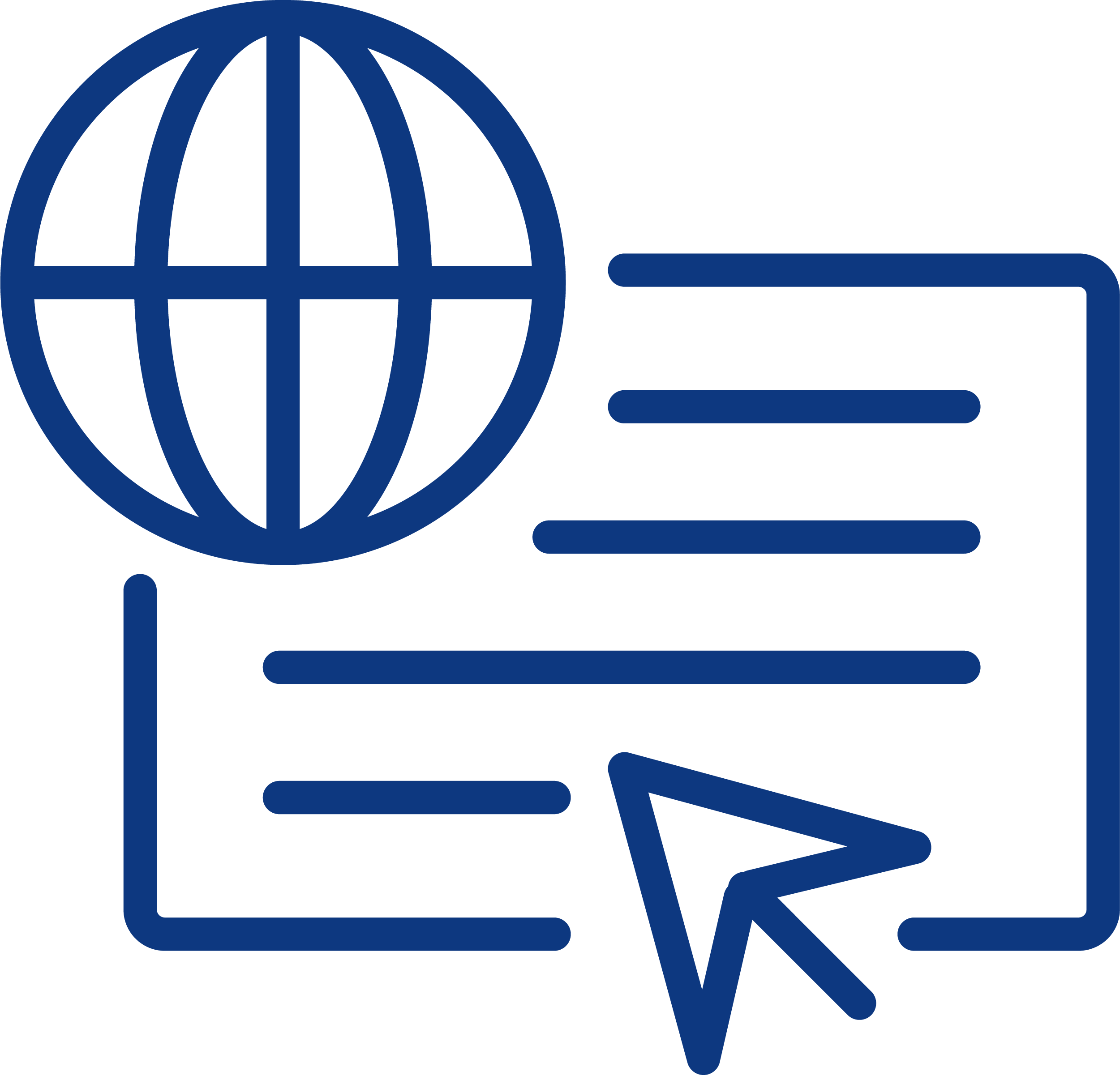 A credit application form