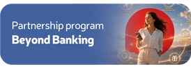 Graphic illustrating the range of banking and financial services and products offered through Beyond Banking.